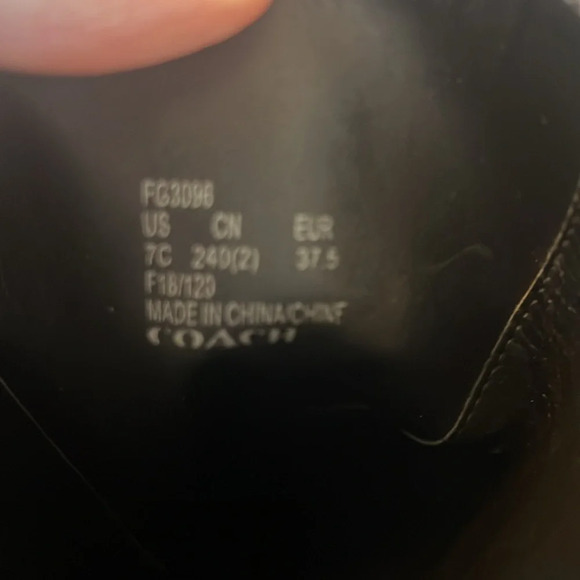 COACH Rory Riding Boot Black Size 7C - Picture 8 of 9